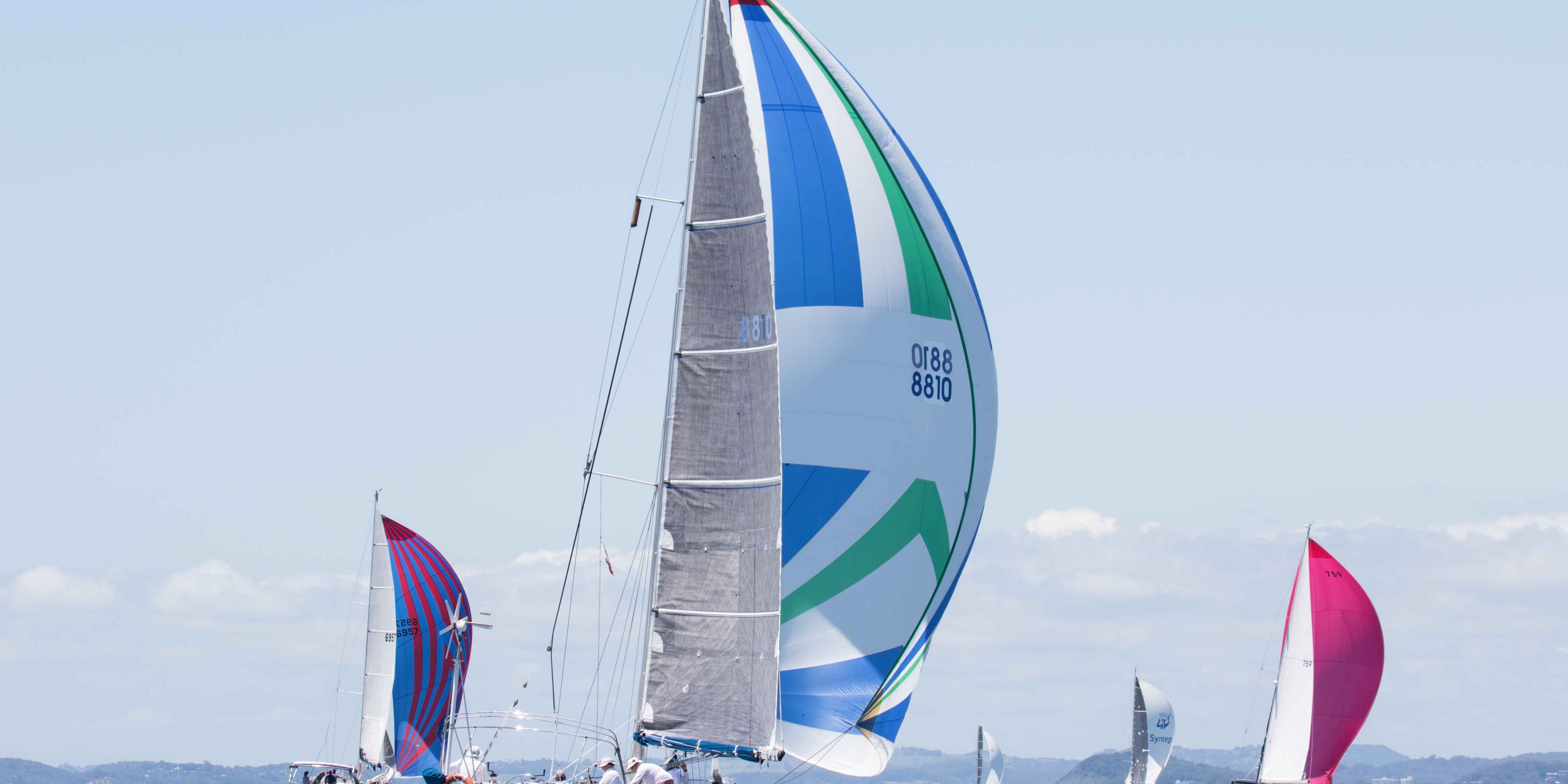 David Hows OCEAN GEM sailing in the 2016 Bartercard Sail Paradise Regatta
